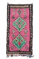Marokkansk Boucherouite-teppe 260 x 140 cm