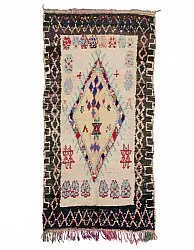Marokkansk Boucherouite-teppe 270 x 130 cm