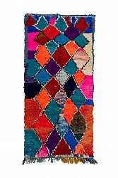 Marokkansk Boucherouite-teppe 225 x 110 cm