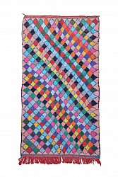 Marokkansk Boucherouite-teppe 240 x 135 cm