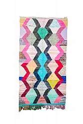 Marokkansk Boucherouite-teppe 140 x 260 cm