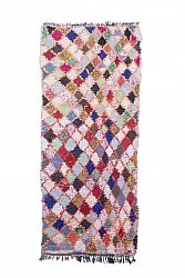 Marokkansk Boucherouite-teppe 245 x 105 cm