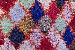 Marokkansk Boucherouite-teppe 245 x 105 cm
