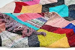 Marokkansk Boucherouite-teppe 140 x 260 cm