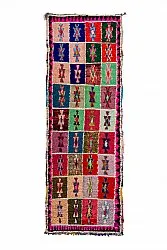 Marokkansk Boucherouite-teppe 360 x 130 cm