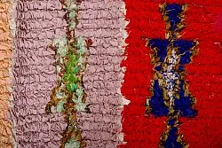 Marokkansk Boucherouite-teppe 360 x 130 cm