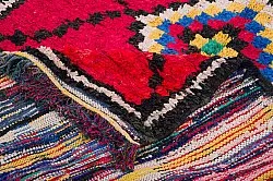 Marokkansk Boucherouite-teppe 310 x 145 cm