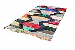 Marokkansk Boucherouite-teppe 135 x 240 cm