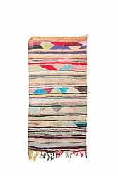 Marokkansk Boucherouite-teppe 120 x 245 cm