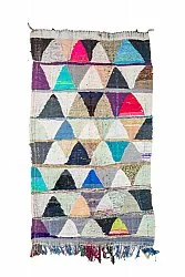 Marokkansk Boucherouite-teppe 125 x 230 cm