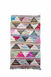 Marokkansk Boucherouite-teppe 135 x 235 cm