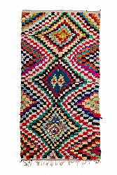 Marokkansk Boucherouite-teppe 285 x 145 cm