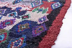 Marokkansk Boucherouite-teppe 190 x 160 cm
