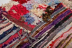 Marokkansk Boucherouite-teppe 380 x 105 cm
