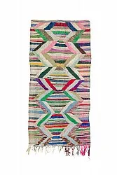 Marokkansk Boucherouite-teppe 145 x 295 cm