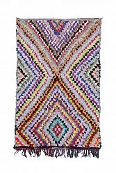 Marokkansk Boucherouite-teppe 225 x 140 cm