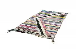 Marokkansk Boucherouite-teppe 135 x 240 cm