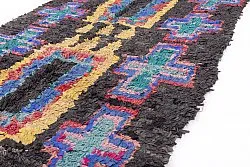 Marokkansk Boucherouite-teppe 310 x 115 cm