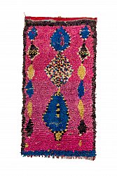Marokkansk Boucherouite-teppe 220 x 115 cm