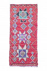 Marokkansk Boucherouite-teppe 270 x 125 cm