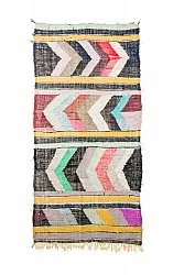 Marokkansk Boucherouite-teppe 130 x 260 cm