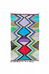 Marokkansk Boucherouite-teppe 140 x 235 cm