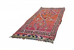Marokkansk Boucherouite-teppe 275 x 130 cm