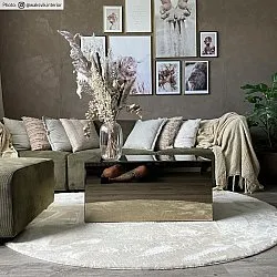 Runde tepper - Aranga Super Soft Fur (beige)