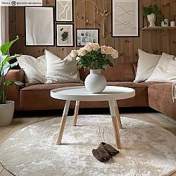 Runde tepper - Aranga Super Soft Fur (beige)