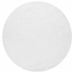 Runde tepper - Aranga Super Soft Fur (hvit)