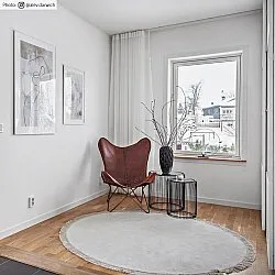 Wilton-teppe - Art Silk (lysegrå/beige)