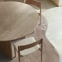 Asymmetrisk Bølgete Ryeteppe - Aranga Super Soft Fur (brun)