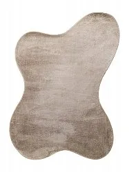 Asymmetrisk Bølgete Ryeteppe - Aranga Super Soft Fur (brun)