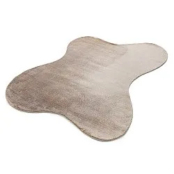 Asymmetrisk Bølgete Ryeteppe - Aranga Super Soft Fur (brun)
