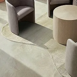 Asymmetrisk Bølgete Ryeteppe - Aranga Super Soft Fur (lysegrønn)