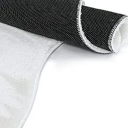 Asymmetrisk Bølgete Ryeteppe - Aranga Super Soft Fur (hvit)