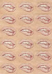 Wilton-teppe - Avery (beige/rosa)