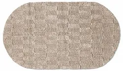 Oval baderomsmatte - Bevin (beige)