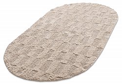 Oval baderomsmatte - Bevin (beige)