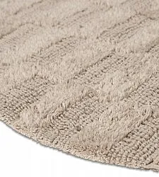 Oval baderomsmatte - Bevin (beige)