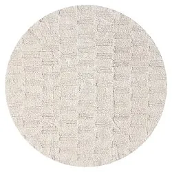 Rund baderomsmatte - Bevin (off-white)