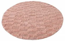 Rund baderomsmatte - Bevin (rosa)