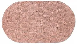 Oval baderomsmatte - Bevin (rosa)