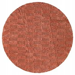 Rund baderomsmatte - Bevin (terracotta)