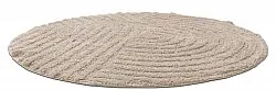 Rund baderomsmatte - Embla (beige)