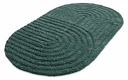 Oval baderomsmatte - Embla (mørk grønn)