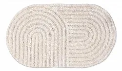 Oval baderomsmatte - Embla (off-white)