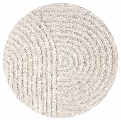 Rund baderomsmatte - Embla (off-white)