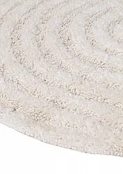 Rund baderomsmatte - Embla (off-white)