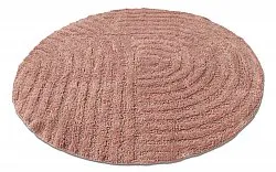 Rund baderomsmatte - Embla (rosa)
